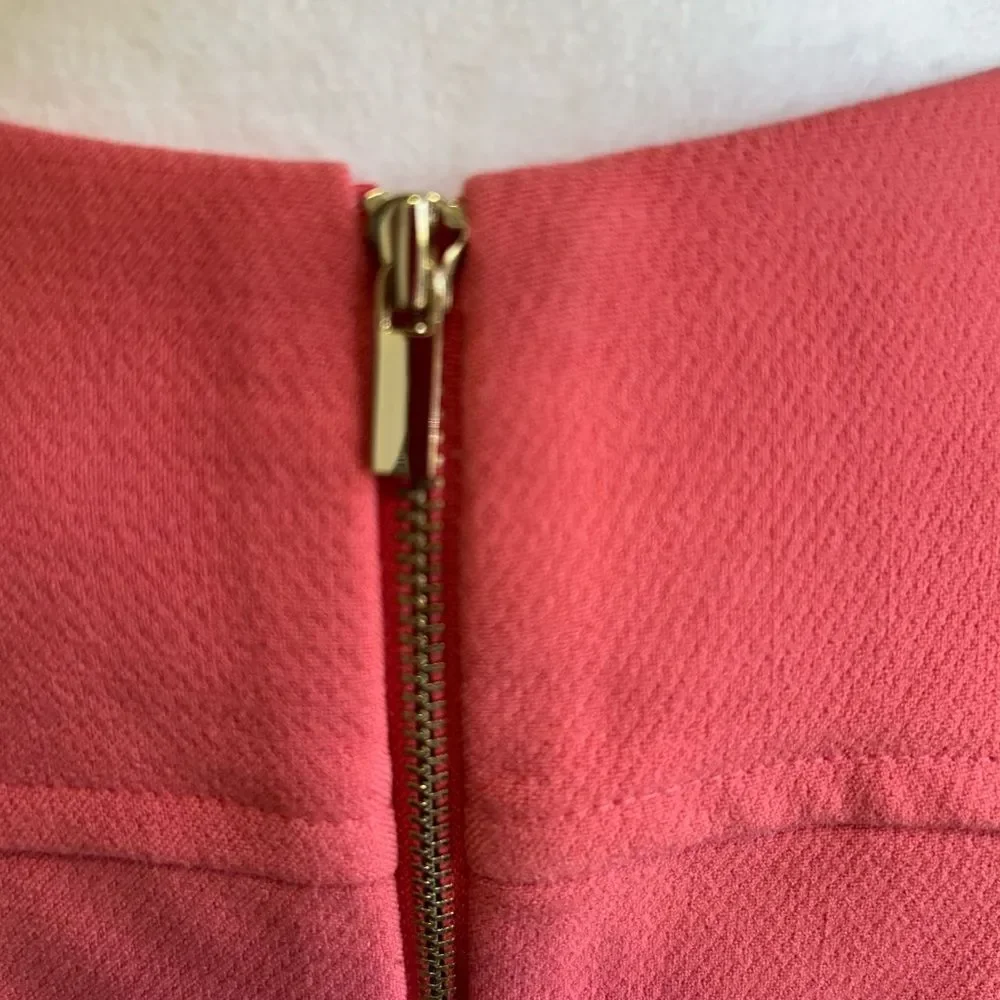 Ann Taylor Pink Sheath Dress Bateau Neckline Sleeveless